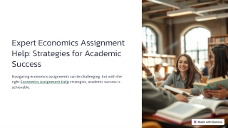 Expert Economics Assignment Help Strategies for Academic Success