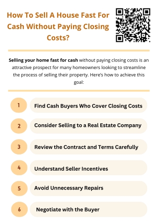 How To Sell A House Fast For Cash Without Paying Closing Costs?