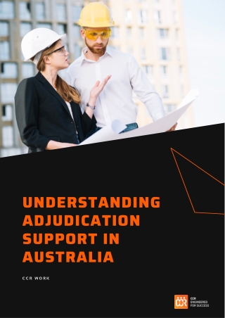 Understanding Adjudication Support in Australia