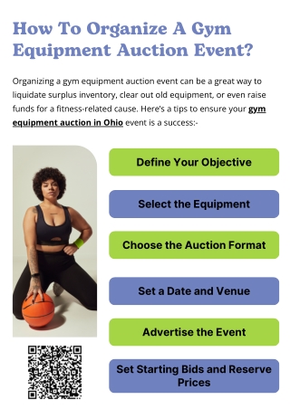 How To Organize A Gym Equipment Auction Event?