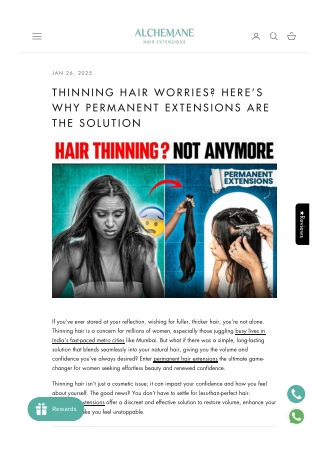 Thinning Hair Worries Here’s Why Permanent Extensions Are the-Solution