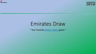 Emirates Draw PPT 27