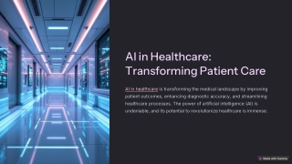 AI in Healthcare Transforming Patient Care