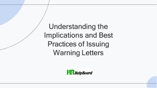 Warning Letter Format