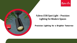 Fybros COB Spot Light – Precision Lighting for Modern Spaces