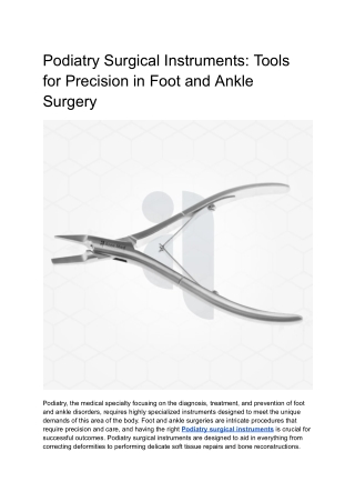 Podiatry Surgical Instruments (1)