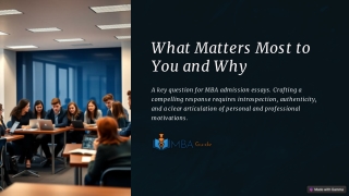 The Importance of Knowing What Matters Most to You