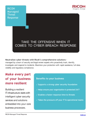 Cybersecurity Solutions for Businesses - Ricoh Canada