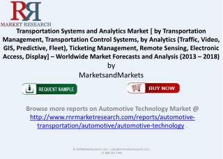 2018 Transportation Systems and Analytics Market