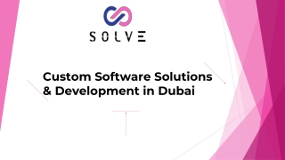 Custom Software Solutions & Development Company in Dubai