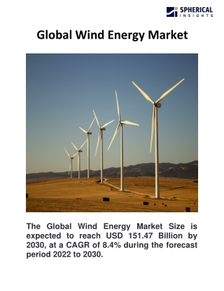 Global Wind Energy Market