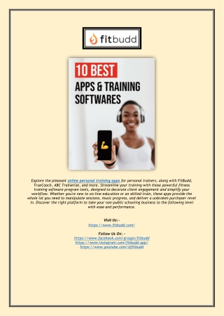 Top Online Personal Training Apps for Trainers | Elevate Coaching Experience