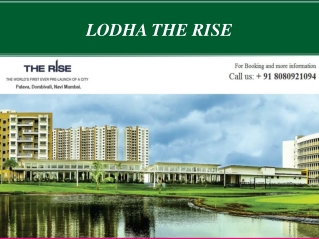 Lodha the rise luxurious residential apartments