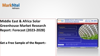 Middle East & Africa Solar Greenhouse Market Research Report: Forecast