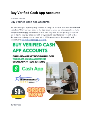 Buy Verified Cash App Accounts