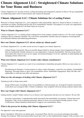 Climate Alignment