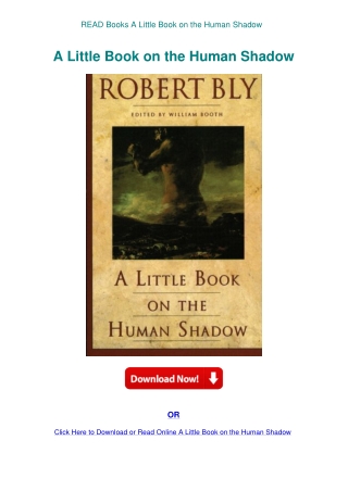 READ Books A Little Book on the Human Shadow