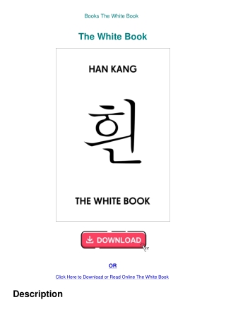 Books  The White Book