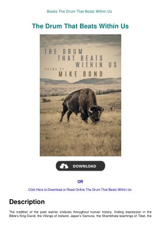 Books  The Drum That Beats Within Us