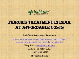 Fibroids Treatment in India at affordable costs