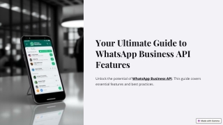 Your Ultimate Guide to WhatsApp Business API Features