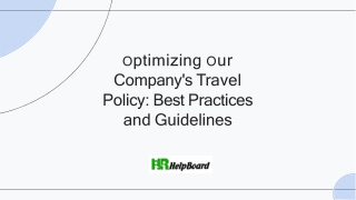 Company Travel Policy
