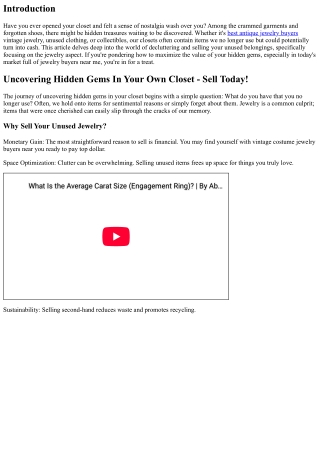 “Uncovering Hidden Gems In Your Own Closet - Sell Today!”