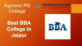 Best BBA college In Jaipur