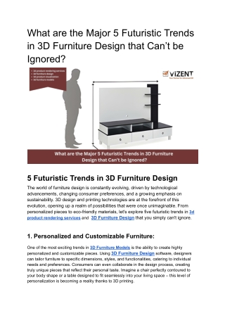 5 Futuristic Trends in 3D Furniture Design You Can’t Ignore__offsite blog vizent_Komal