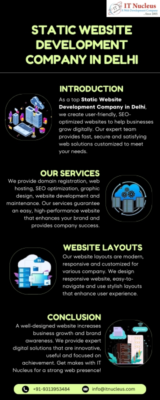 Static Website Development Company in Delhi