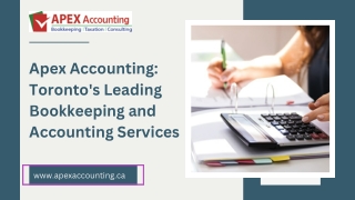 Apex Accounting Toronto's Leading Bookkeeping and Accounting Services