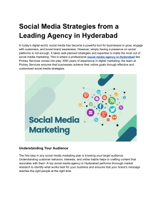 Social Media Strategies from a Leading Agency in Hyderabad