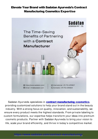 The Future of Contract Manufacturing and Private Label Manufacturing in the Beauty Industry