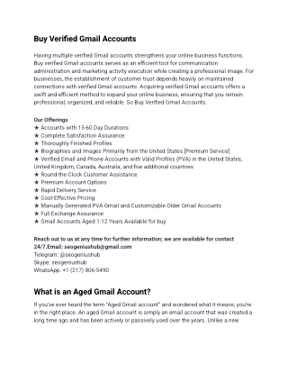 Buy Verified Gmail Accounts