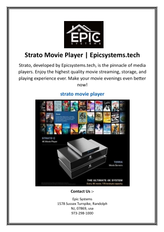 Strato Movie Player | Epicsystems.tech