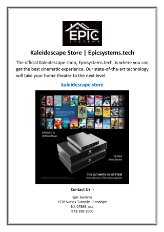 Kaleidescape Store | Epicsystems.tech