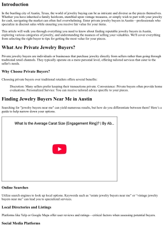 Private Jewelry Buyers in Austin: Discreet Sales Made Easy