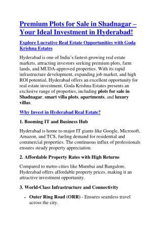 Unlock Lucrative Real Estate Investment Opportunities – Secure Your Future Toda