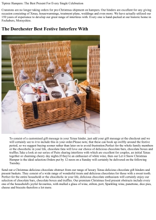 Gift Hampers Under ₤ 30 95 Years' Of Gifting Experience