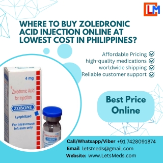 Zobone 4mg Zoledronic acid price Philippines | Where to buy Zoledronic acid in the Philippines