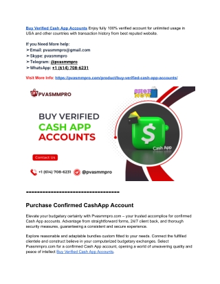 Best 3 Sites to Buy Verified Cash App Accounts in This Year