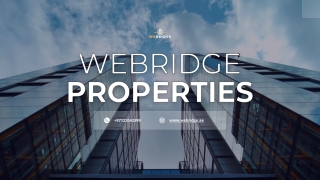 Webridge: Leading Real Estate and Property Development Experts in the UAE
