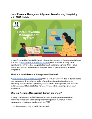 Hotel Revenue Management System