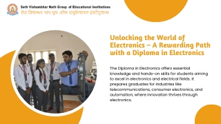 Unlocking the World of Electronics – A Rewarding Path with a Diploma in Electronics