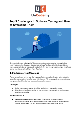 Top 5 Challenges in Software Testing and How to Overcome Them