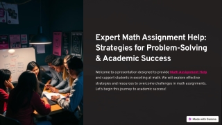 Expert Math Assignment Help Strategies for Problem Solving and Academic Success