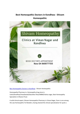 - Shivam Homeopathic