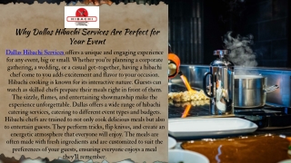 Experience the Best Dallas Hibachi Services for Any Occasion