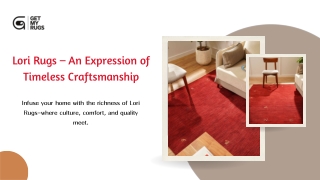 Lori Rugs – A Blend of History and Craft