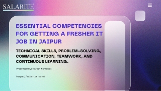 Must-Have Skills for Landing an IT Job in Jaipur as a Fresher, pdf